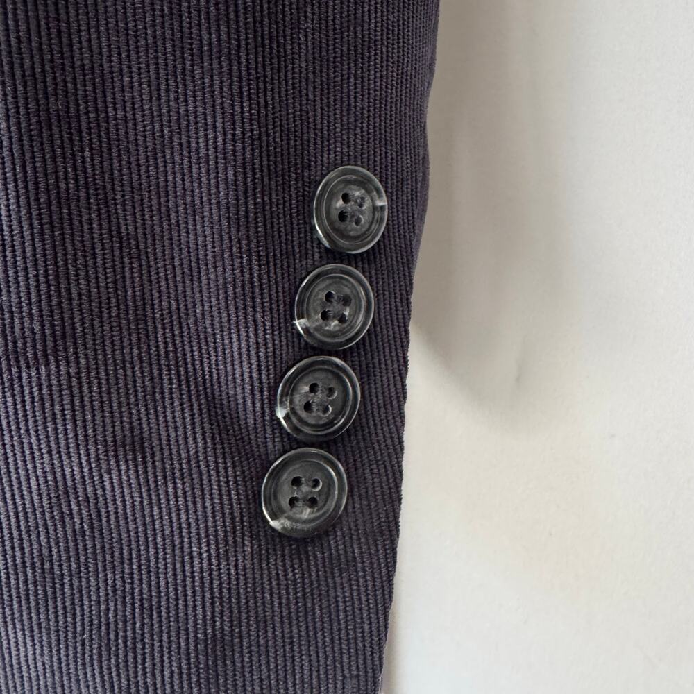 Lacrosse Men’s 48L Navy Corduroy Blazer Stretch Sport Coat Preppy Academia EUC - Picture 7 of 9